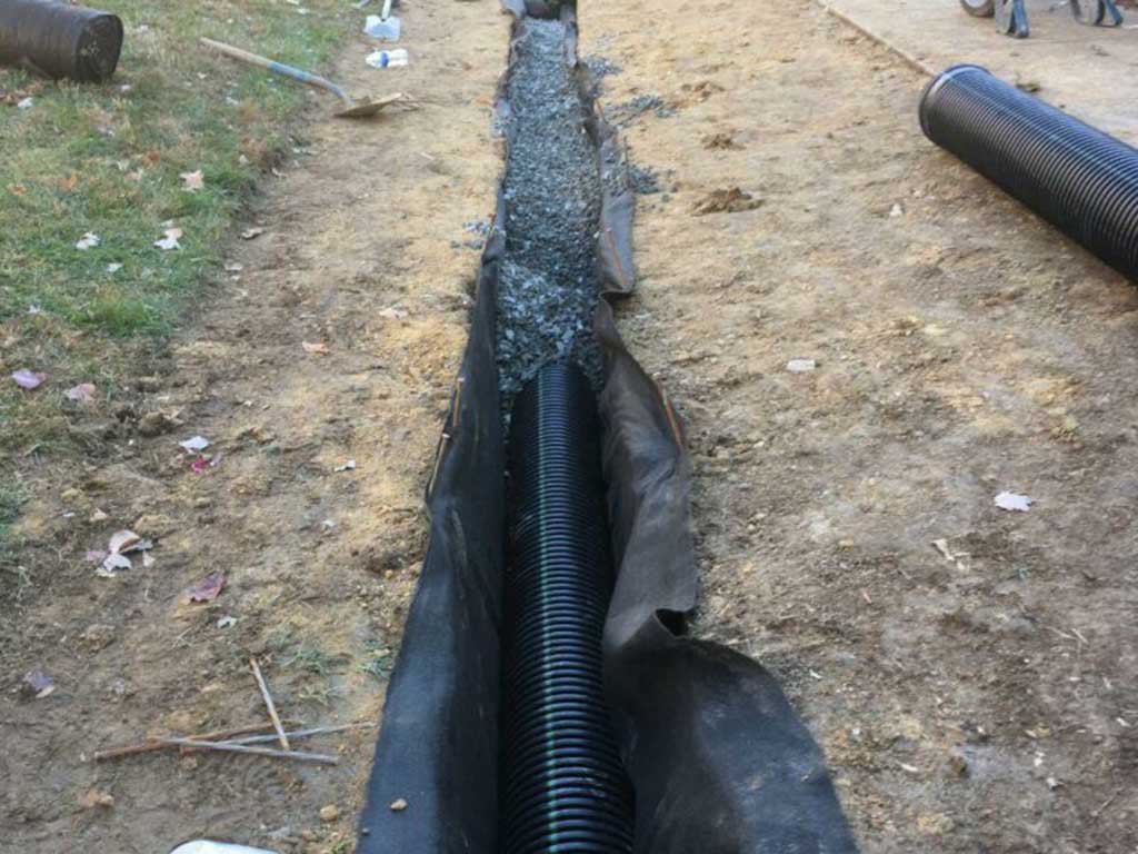 FRENCH DRAIN INSTALL